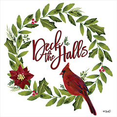 KS231LIC - Deck the Halls Cardinal Wreath - 0