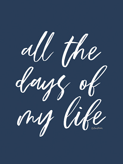 Lisa Larson LAR601 - LAR601 - All the Days - I Chose You Set I - 12x16 Wedding, Love, All the Days of My Life, Typography, Signs, Textual Art, Blue & White, Diptych from Penny Lane
