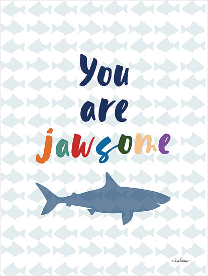 Lisa Larson LAR611 - LAR611 - You Are Jawsome - 12x16 Children, Boys, Shark, Fish, Patterns, Inspirational, You are Jawsome, Typography, Signs, Textual Art, Diptych from Penny Lane