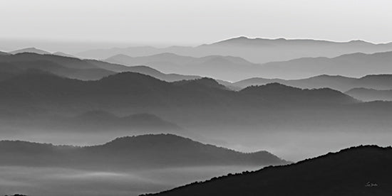 Lori Deiter LD3353 - LD3353 - Smoky Mountain Views III - 18x9 Photography, Landscape, Mountains, Smoky Mountains, Trees, Black & White, Nature from Penny Lane