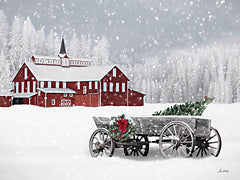 LD3414 - Snowy Weathered Wagon - 16x12