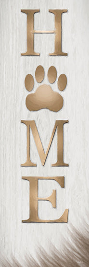 Lori Deiter LD3658 - LD3658 - Doggie Home Sign  - 12x36 Pets, Dog Print, Home, Typography, Signs, Textual Art, White Fur, Gold & White from Penny Lane