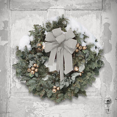 LD3757 - Silver and Gold Wreath - 12x12