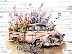 LET1082 - Vintage Flower Truck I - 16x12