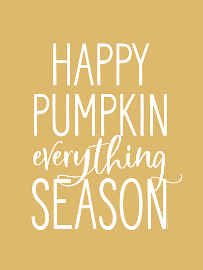 lettered & lined LET735 - LET735 - Happy Pumpkin Everything Season - 12x16 Fall, Happy Pumpkin Everything Season, Typography, Signs, Textual Art, Orange, White from Penny Lane