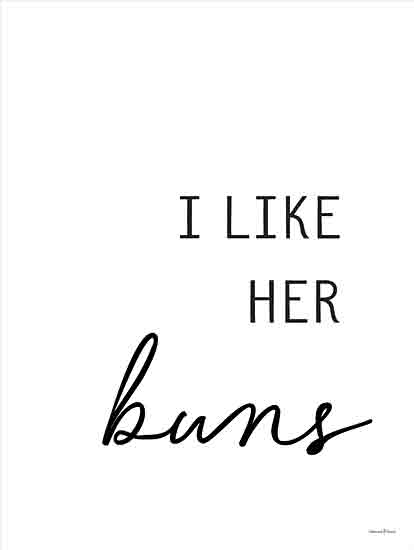 lettered & lined LET899 - LET899 - Guns and Buns 2 - 12x16 Humor, Husband, I Like Her Buns, Typography, Signs, Textual Art, Black & White, Masculine, Diptych from Penny Lane