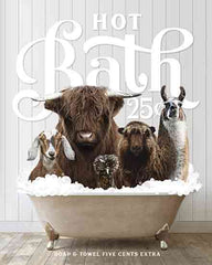 LET979 - Farm Animals Hot Bath - 12x16