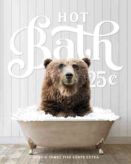 LET982 - Bear Hot Bath - 12x16