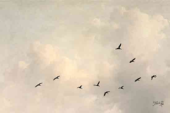 Marla Rae MAZ5937 - MAZ5937 - In Flight - 18x12 Birds, Sky, Clouds, In Flight from Penny Lane