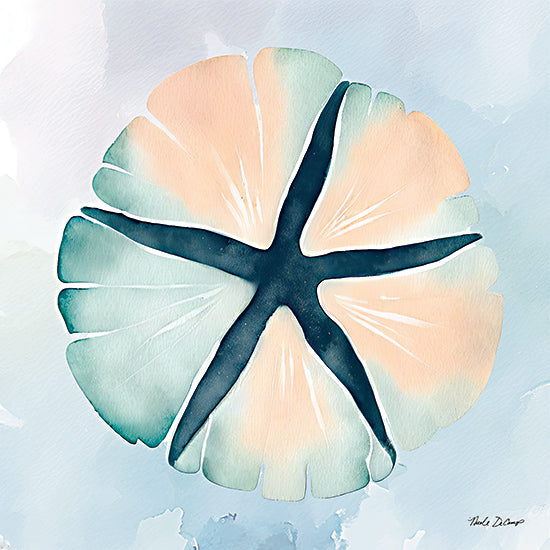 Nicole DeCamp ND170 - ND170 - High Tide Sand Dollar - 12x12 Coastal, Sand Dollar, Aquatic Animals, Watercolor from Penny Lane