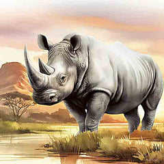 ND310 - African Safari Rhino - 12x12