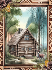 ND581 - Woodland Retreat Cabin - 12x16