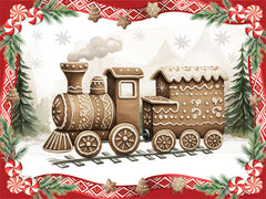 ND625 - Gingerbread Lane Train - 16x12