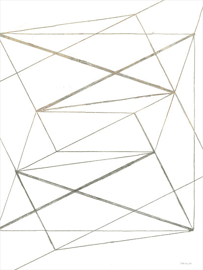 Stellar Design Studio SDS1392 - SDS1392 - Lines in My Mind 2 - 12x16 Abstract, Lines, Geometric Shapes, Gold, Black, White from Penny Lane