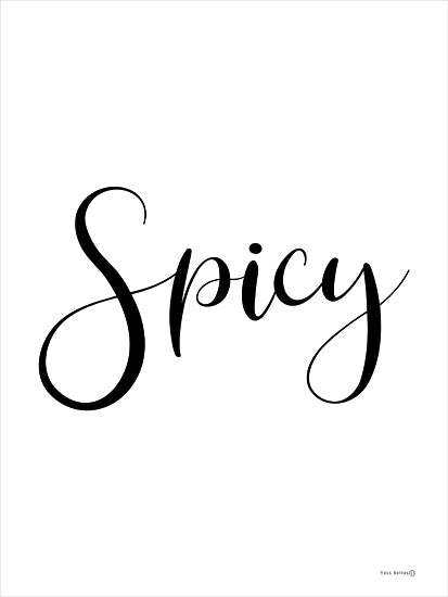 Lee Keller YND423 - YND423 - Spicy - 12x16 Kitchen, Spicy, Typography, Signs, Textual Art, Black & White from Penny Lane