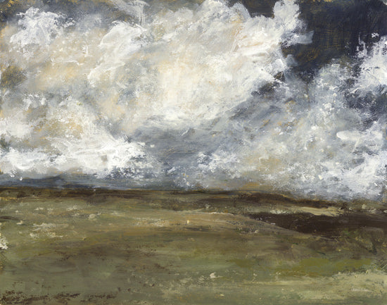 Amanda Hilburn AH247 - AH247 - A Cloudy Day - 16x12 abstract landscape, cloudy sky, textured brush strokes, horizon from Penny Lane