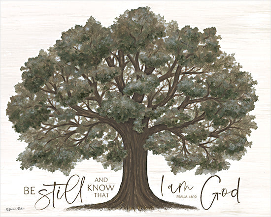 Annie LaPoint ALP2616 - ALP2616 - Be Still and Know - 16x12 Religious, Be Still and Know That I Am God, Psalm, Typography, Signs, Textual Art, Tree from Penny Lane