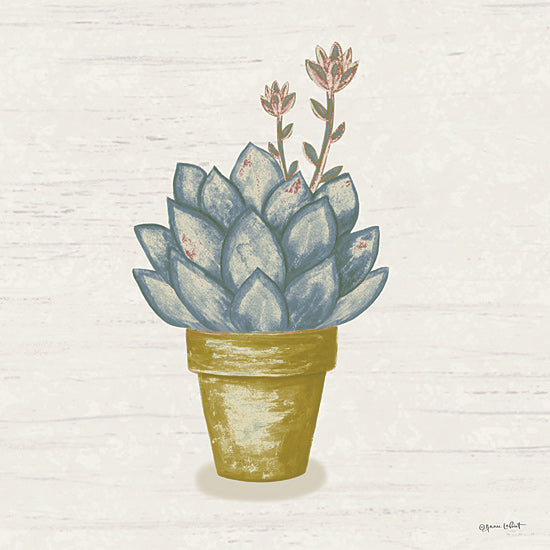 Annie LaPoint ALP2628 - ALP2628 - Blooming Succulent I - 12x12 Succulent, Blooming Succulent, Cactus, Potted Plant, Clay Pot from Penny Lane