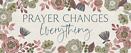 Annie LaPoint ALP2630 - ALP2630 - Prayer Changes Everything - 20x8 Religious, Prayer Changes Everything, Typography, Signs, Textual Art, Flower, Greenery, Berries from Penny Lane