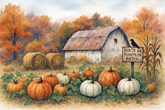 ANT277 - Route 66 Pumpkin Patch - 18x12