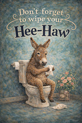 ANT383 - Hee-Haw Donkey - 12x18