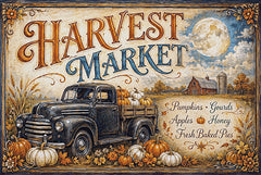 ANT454 - Harvest Market Sign - 18x12