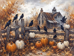 ANT459 - Autumn Crows - 16x12