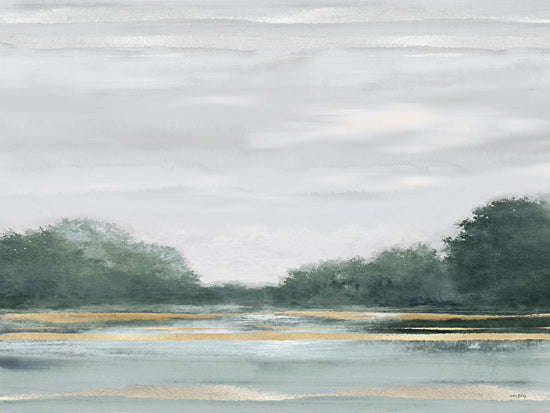 Amber Sterling AS426 - AS426 - Silent Symphony    - 16x12 serene landscape, muted sky, reflective water, painterly brushstrokes, soft natural tones from Penny Lane