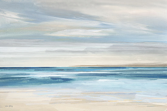Amber Sterling AS553 - AS553 - Sea and Sand Palette - 18x12 abstract ocean beach horizon soft blue beige minimal coastal brush strokes from Penny Lane