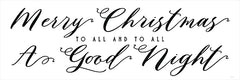 BLUE573 - Merry Christmas to All - 36x12