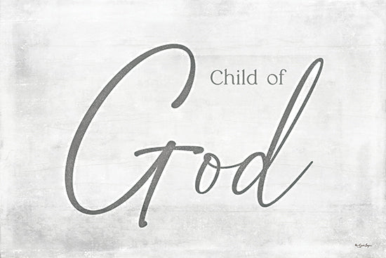 Susie Boyer BOY790 - BOY790 - Child of God - 18x12 child of god quote, soft sage lettering, inspirational typography, minimalist religious art, neutral textured background, faith based wall decor, elegant script word art from Penny Lane