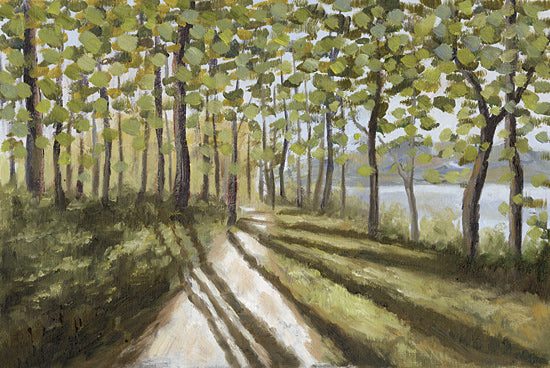 Cloverfield & Co. CC278 - CC278 - Sunlit Path - 18x12 Landscape, Trees, Leaves, Green Leaves, Path, Shadows, Sunlight, Sunlit Path from Penny Lane