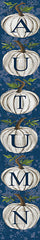 CIN4401 - Autumn Pumpkin Sign with Toile - 6x36