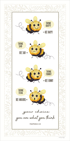 Cindy Jacobs CIN4757 - CIN4757 - Your Choice   - 9x18 animals, typography, juvenile, religious & spiritual, insects, stylized animals, children, inspirational, word art, bee, happy, sad, funny, anxious, bible verse, thoughts, whimsical, decorative, watercolor, white from Penny Lane
