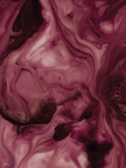Cat Thurman Designs CTD462 - CTD462 - Swirl Before the Sip 2 - 12x16 abstract, backgrounds & patterns, fluid, marbled, swirls, ink, liquid, texture, moody, contemporary, photography, red from Penny Lane