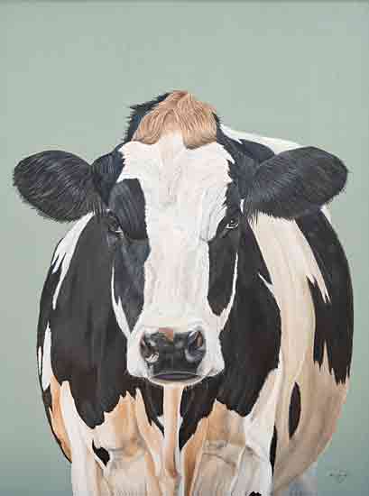 Diane Fifer DF193 - DF193 - Country Queen - 12x16 Cow, Black & White Cow, Farm Animals, Portrait, Farmhouse/Country from Penny Lane