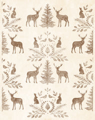 DS2372 - Woodland Animals Silhouettes II  - 12x16
