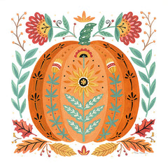 DS2441 - Folk Floral Pumpkin IV - 12x12