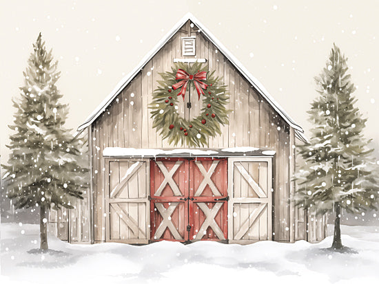 Heidi Kuntz HK291 - HK291 - Silver Bell Farm  - 16x12 watercolor landscape, painterly brush strokes, nature scene, soft sky, rustic countryside, serene environment, artistic texture, scenic view, impressionistic style, calming tones from Penny Lane