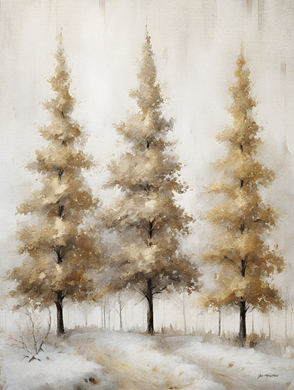 Jo Moulton JO174 - JO174 - Wintry Gold - 12x16 Winter, Trees, Landscape, Gold Trees, Snow, Wintery Gold from Penny Lane