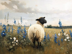 JO279 - Wool and Wildflowers I   - 16x12
