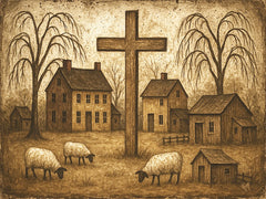 KB106 - The Shepherd's Village - 16x12
