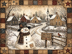 KB161 - The Hobo Snowman - 16x12