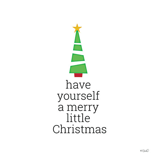 Kate Sherrill KS236 - KS236 - Merry Little Christmas  - 12x12 Christmas, Holidays, Christmas Tree, Have Yourself a Merry Little Christmas, Typography, Signs, Textual Art, Winter from Penny Lane