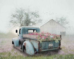 LD1938 - Truck Full of Flowers  - 24x18