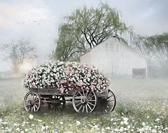 LD3400 - Weathered Wagon in Bloom - 16x12
