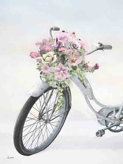 Lori Deiter LD3557 - LD3557 - Full of Flowers - 12x16 Photography, Bike, Bicycle, Flowers, Pink Flowers, Purple Flowers, Greenery from Penny Lane