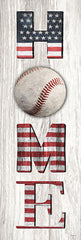 LD3652 - Patriotic Baseball Home Sign  - 12x36