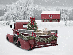 LD3834 - Snowy Christmas Truck    - 16x12