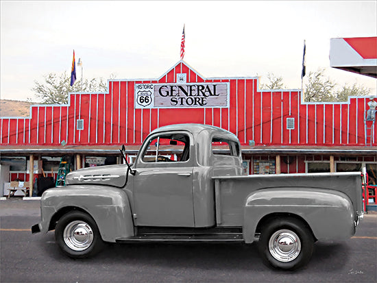 Lori Deiter LD4143 - LD4143 - Route 66 General Store - 16x12 travel, patriotic & americana, typography, transportation, americana, signs, vintage truck, old pickup, roadside, country store, historic, vintage, photography, red from Penny Lane